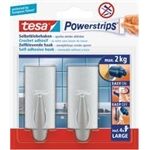 Tesa System-Haken Trend, chrom 2 Stück