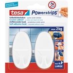  Powerstrips® Haken Large Oval, weiß2 Stück