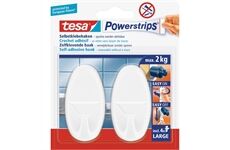 Powerstrips® Haken Large Oval, weiß2 Stück