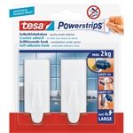 Tesa Powerstrips® Haken Large Trend, weiß