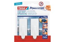 Tesa Powerstrips® Haken Large Trend, weiß