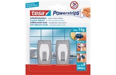 Tesa Powerstrips® Haken Small Metall-Kunststoff Ko