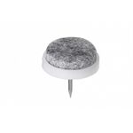 Metafranc Filzgleiter mit Stift 20 mm, weiss,20 St.