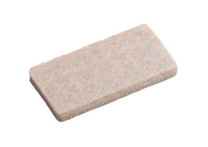 Metafranc Parkettgleiter selbstklebend 20x40mm, beige, 8 St.