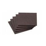 Metafranc Filzzuschnitt 100x100mm, braun, 5 St.