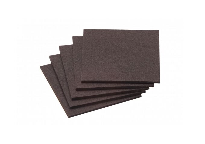 Metafranc Filzzuschnitt 100x100mm, braun, 5 St.