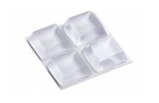 Metafranc Anit-Rutsch Pads klar 20x20 mm, 8 St.