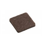 Metafranc Filzgleiter selbstklebend 22x22 mm,braun, 16 St.