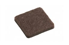Metafranc Filzgleiter selbstklebend 22x22 mm,braun, 16 St.